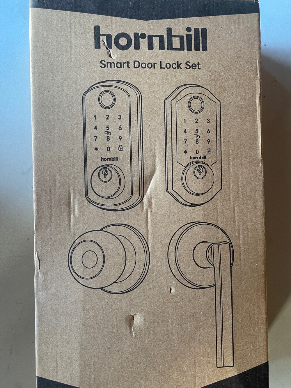 Hornbill Smart WiFi Door Lock Fingerprint Keyless Entry Satin Nickel New